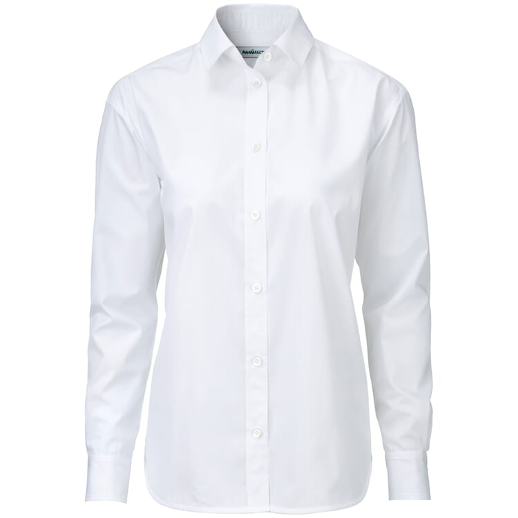 Skjortebluse til damer, Hvid