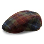 Casquette homme Harris-Tweed Rouge à motifs