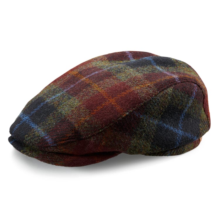 Kasket til mænd Harris-Tweed, Rød mønstret