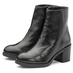 Ankelstøvle til damer i koskind Sort