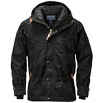 Chaqueta parka para hombre Negro