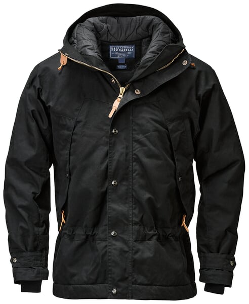 Herren-Parkajacke Schwarz