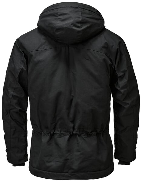 Herren-Parkajacke Schwarz