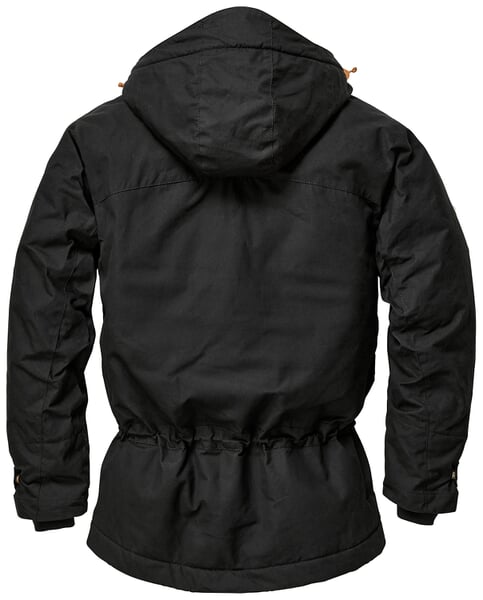 Herren-Parkajacke Schwarz