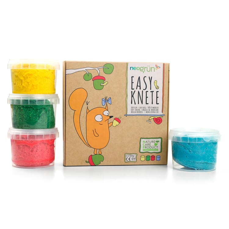 Plasticine-sæt med 4 basisfarver