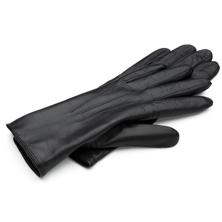 Dames Handschoen Haar Schapenvacht, Zwart