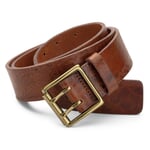 Bælte til mænd med dobbelt spids Brown