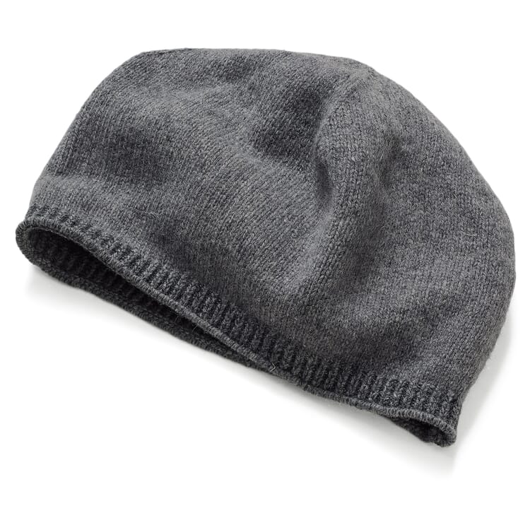 Knitted beanie unisex, Gray anthracite