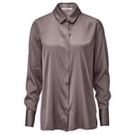 Women’s Silk Blouse Taupe