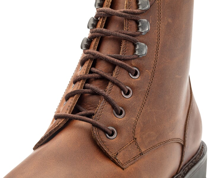Herren-Workerboot Braun, Detailsicht