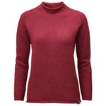 Women’s Sweater with a Banded Collar Red