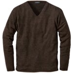 Men’s Sweater Made of Merino Wool Brown
