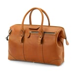 Weekender bull leather small Cognac