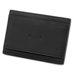 Cowhide card case Black