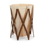 Laundry basket walnut wood Natural