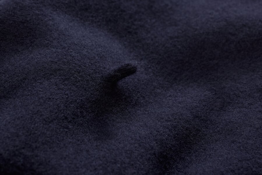 Damen-Baskenmütze Marine, Detailsicht