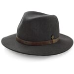 Sombrero de fieltro para hombre Antracita