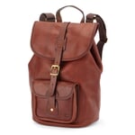 Leather backpack Brown