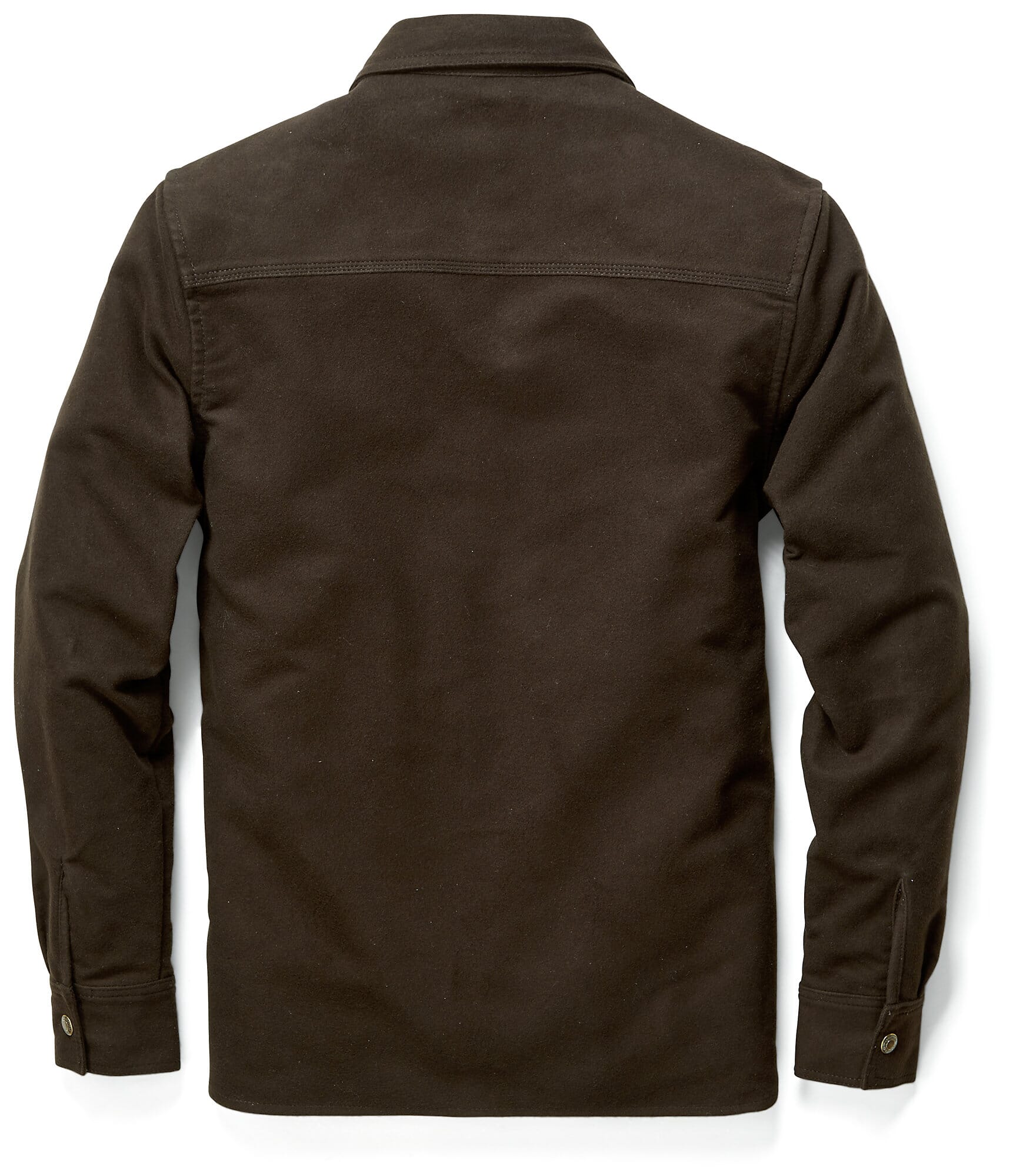 Mens shirt jacket moleskin Brown Manufactum