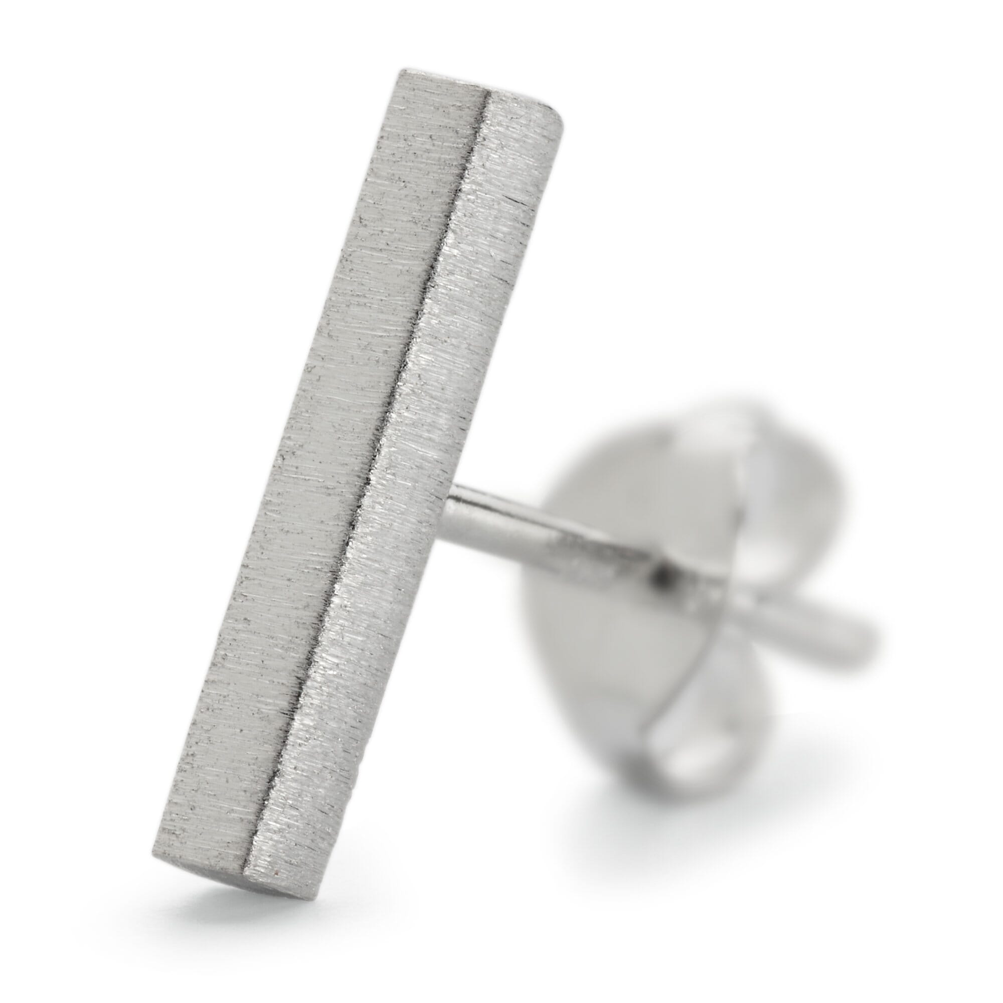 Ohrstecker Satin-Bar, Silber | Manufactum