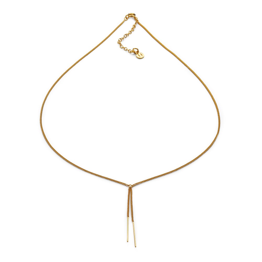 Necklace Y shape, Gold Manufactum
