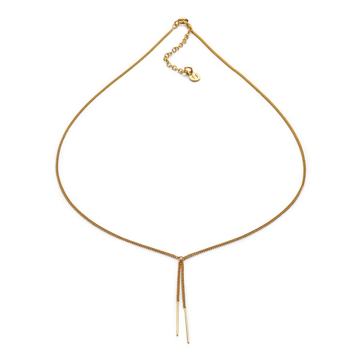 Y-Shaped Necklace, Gold