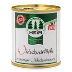 Wildschweintöpfle in cremiger Wildschweinsauce