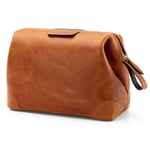 Toilettaske i okselæder Stor