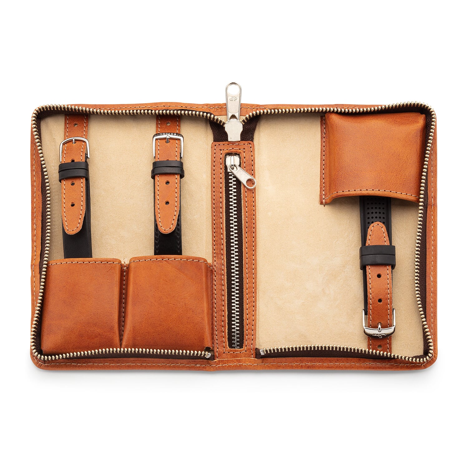 Watch case bull leather Manufactum