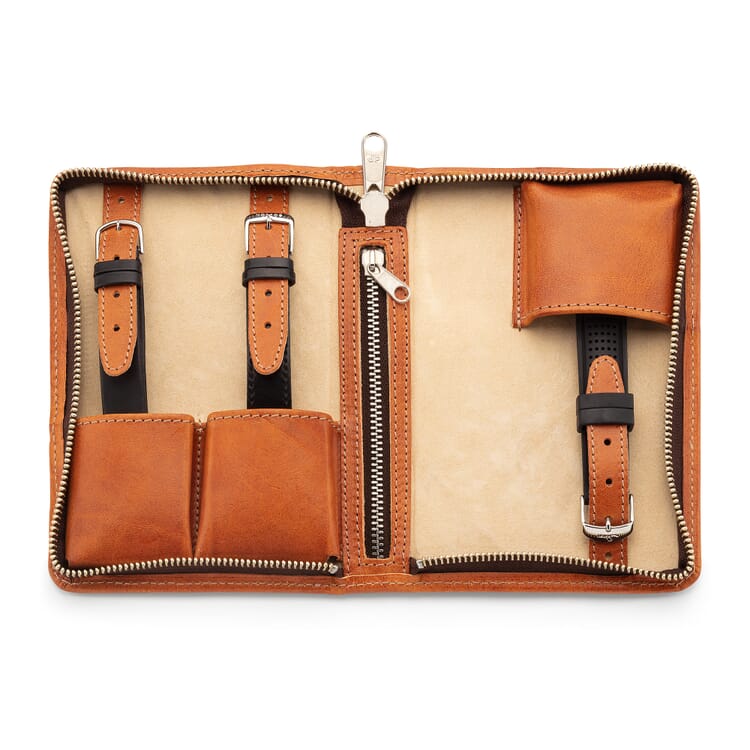 Watch case bull leather