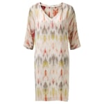 Damen-Seidenkleid Print Multicolor