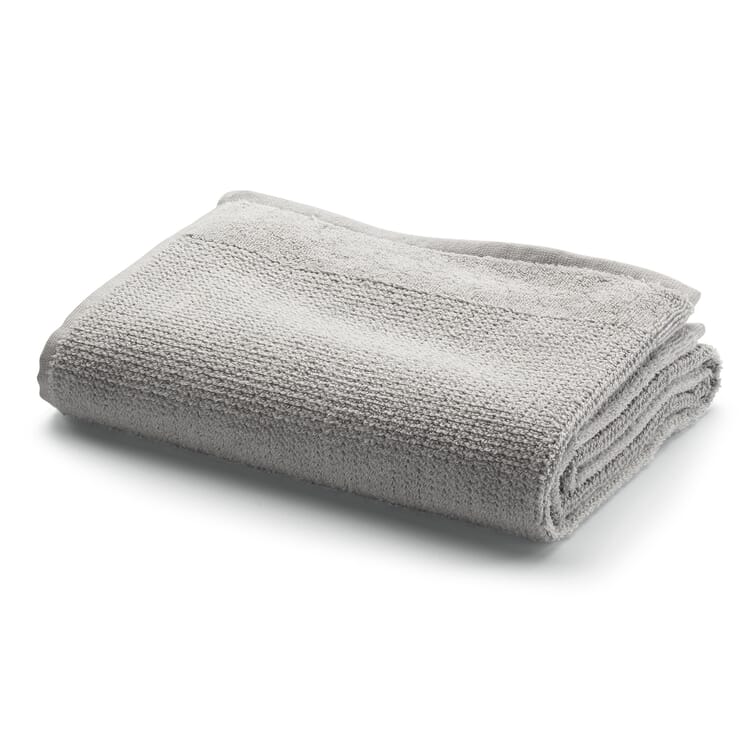 Towel fine terry, Light gray