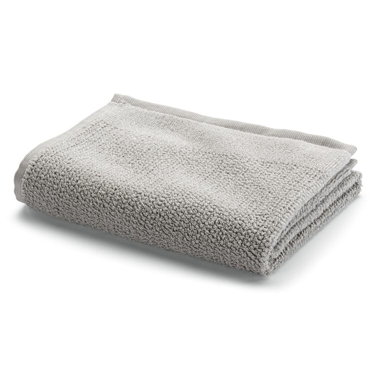Guest towel fine terry, Light gray