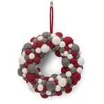Door Wreath Made of Felt