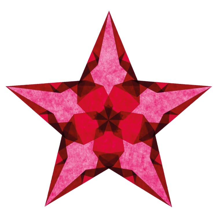 Window stars, Easy as pie colored
