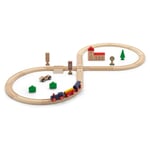 Toy Train-Set Mad of Beech Wood