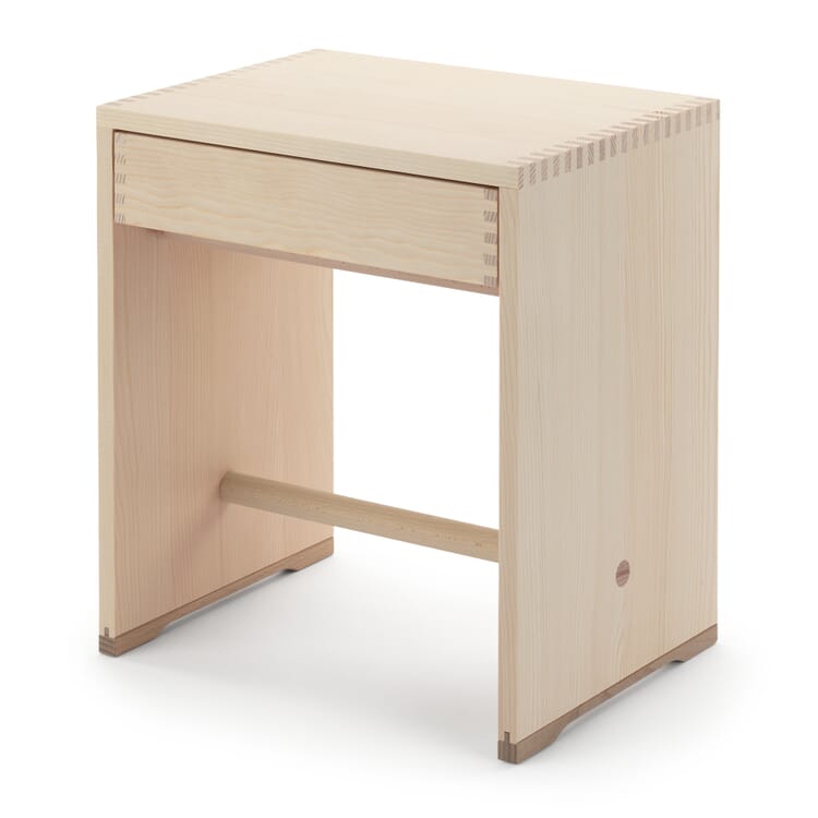 Ulmer stool with drawer