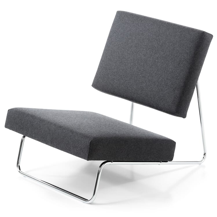 Sessel Lounge Chair Hirche, Verchromt
