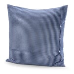 Taie d'oreiller à carreaux paysans Bleu-blanc 80 × 80 cm