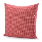 Taie d'oreiller à carreaux paysans Rouge et blanc 80 × 80 cm