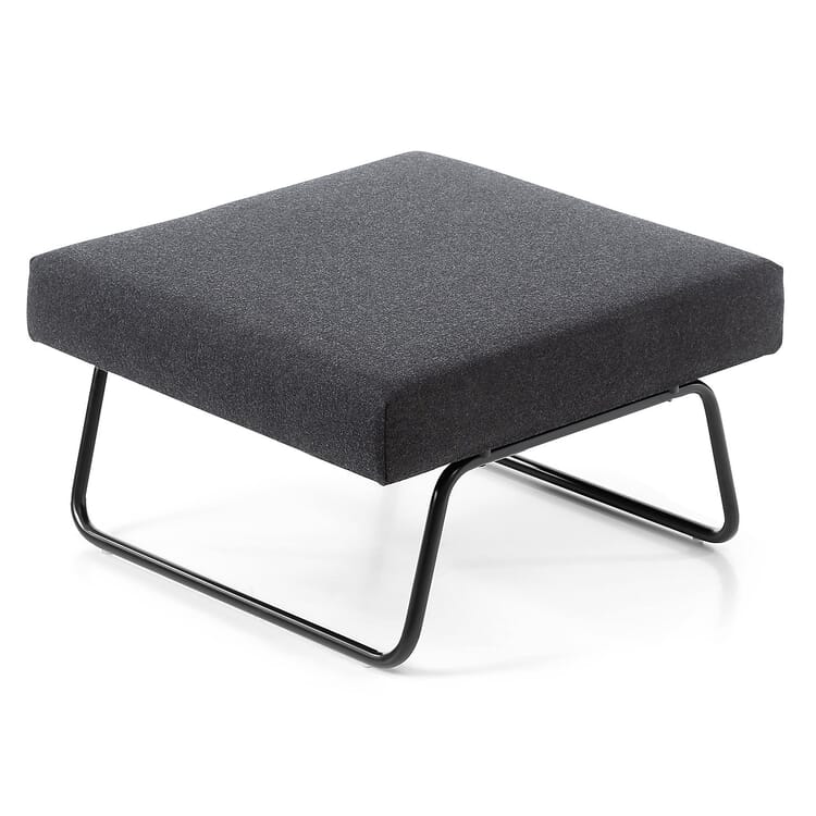 Tabouret pour fauteuil Lounge Chair Hirche, RAL9005 Noir foncé