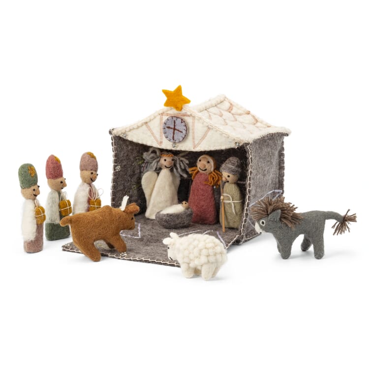 Nativity set felt