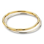 Ring set bicolor Gold-Silver 52 (16,6 mm)