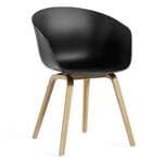 Chaise avec accoudoirs AAC 22 ECO Noir