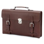 Leather Briefcase by Manufactum Brown