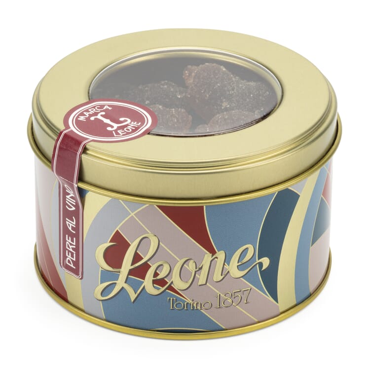 Peras a la gelatina con vino tinto