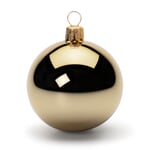 Lauscha tree ball gold colored Ø 6 cm (6 pieces)