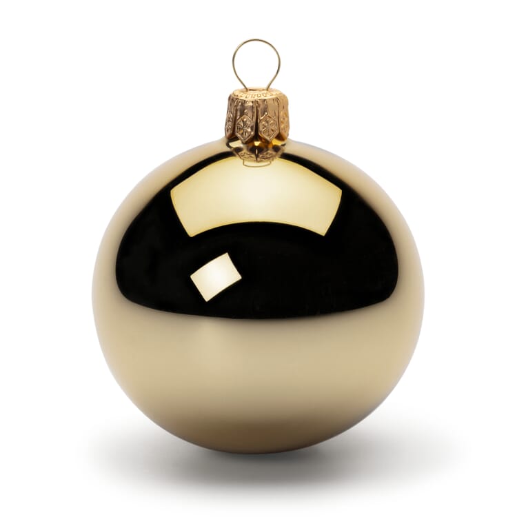 Lauscha tree ball gold colored