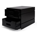Container ATLAS for 2 Drawers RAL 7021 Black grey