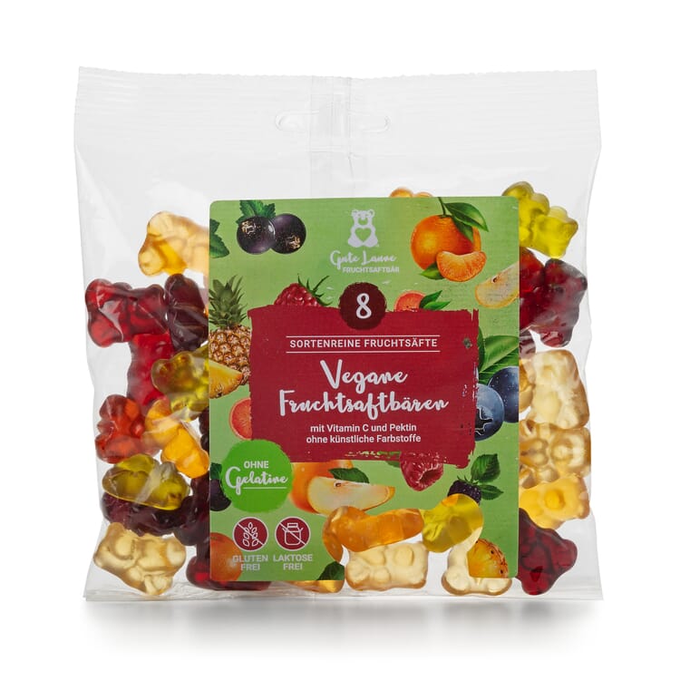 Oursons au jus de fruits végétaliens